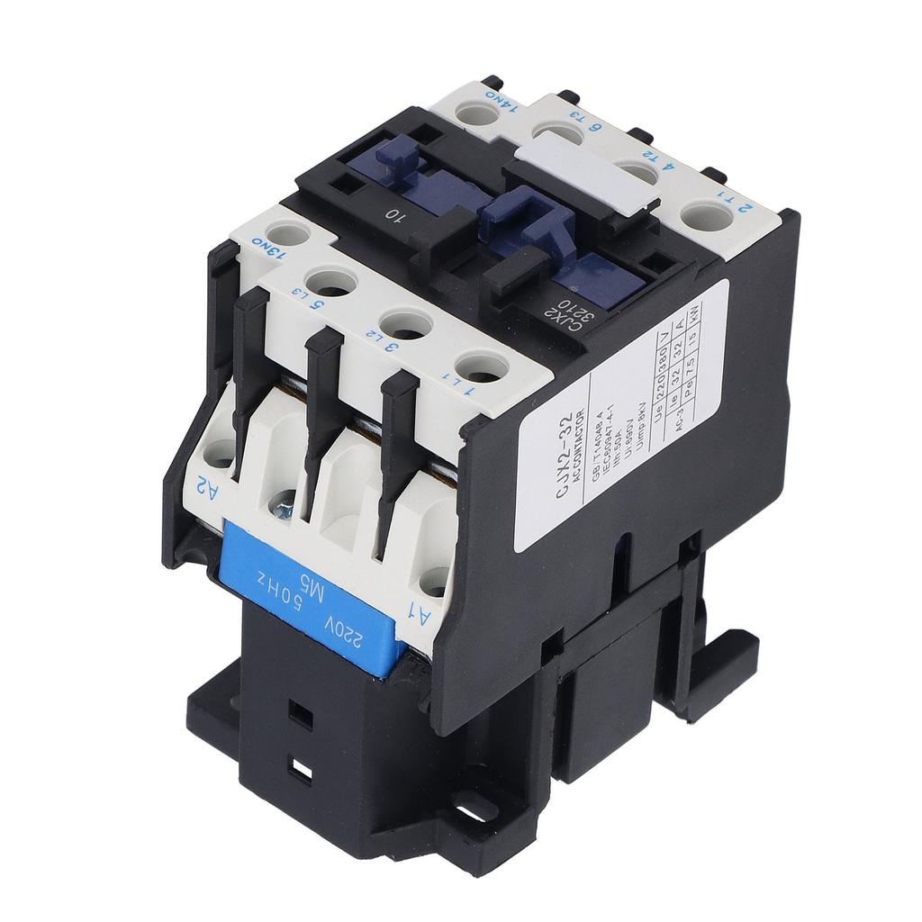 Контактор катушки переменного тока 220 В 32 А, нормально разомкнутый, силовой контактор, контакт из сплава серебра CJX2?3210