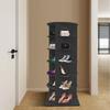 Modern Black Rotating Shoe Rack 6-Tier Shoe Storage Organizer, Freestanding Shoe Shelf for Entryway,Living Room, Max Load 66 Lbs