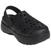 adidas Adilette Платформа Клог Тройной Черный Женские Кроссовки Основной-Черный JP9577