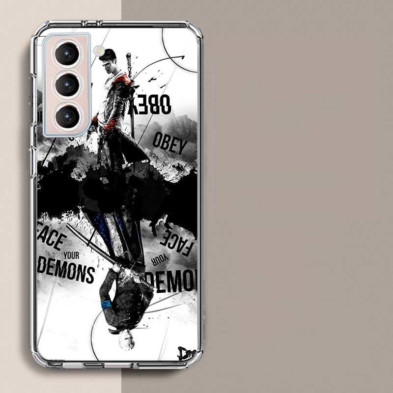 Чехол для телефона D-Devil May Cry DMC для Samsung Galaxy S25 Edge S24 S23 FE S21 S20 S10 Plus S22 S26 Ultra Прозрачные чехлы TPU Capa