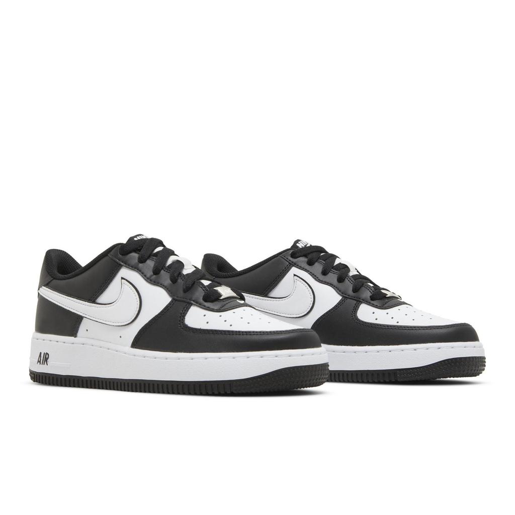Nike Air Force 1 '07 для школьников 'Панда' (унисекс) Черные / Белые / Черные Детские скейтбордические кроссовки DV1621 001