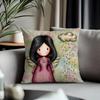 Viral SSantoro Gorjussied Cushion Cover Antidustmite Pillowcase Invisible Zipper Silky Short Plush Sofa Cushion Cover