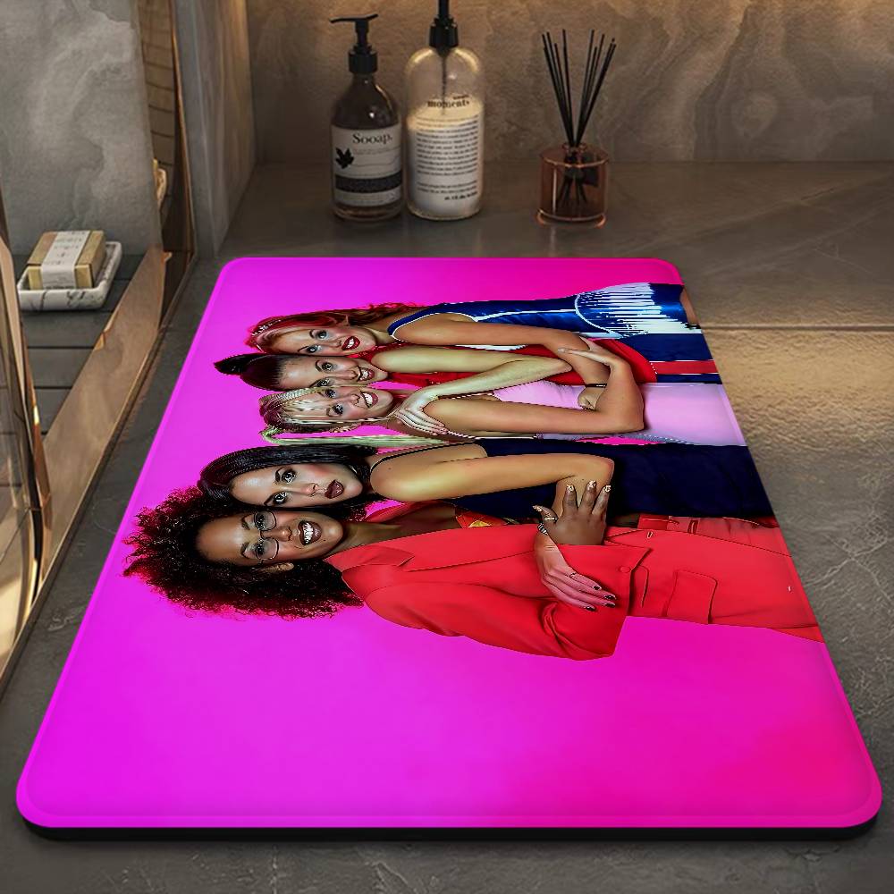 S-Spice Girls Door Mat Kids Room Bedroom Decoration Balcony Anti-Slip Doormat Living Room Doormat Area Rug