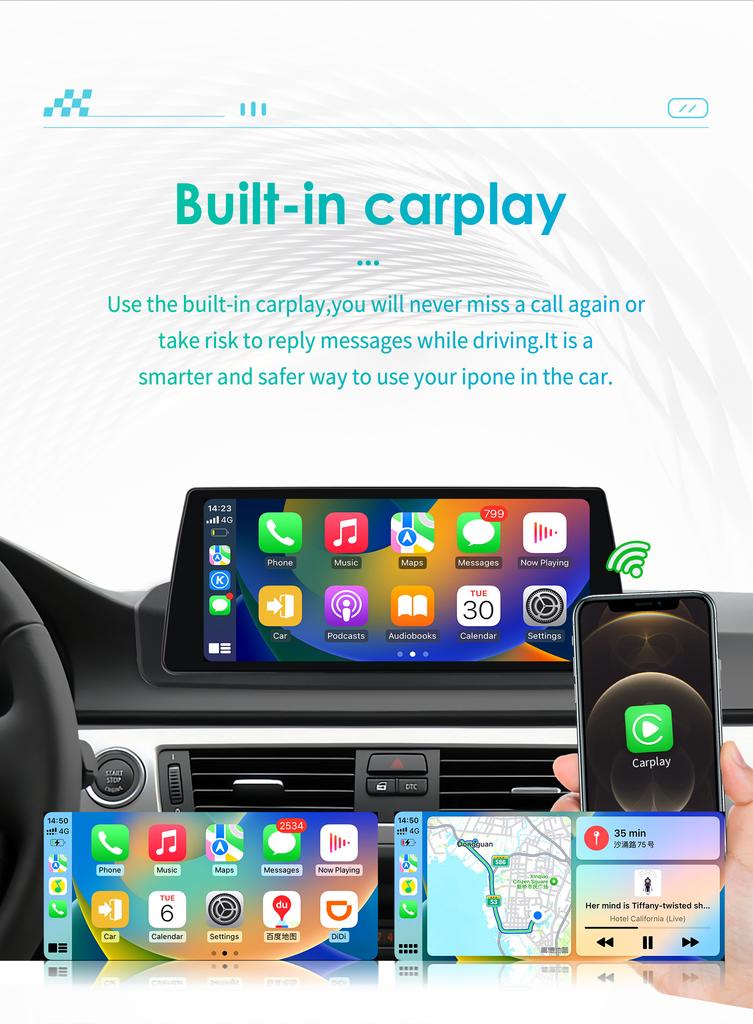 10.25 inch Multimedia Player for BMW 3 series E90 2005-2012 left hand driving Car Radio Carplay Android Auto GPS WIFI Video