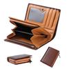 Bifold Wallet Popular Brand Genuine Leather Large Capacity Twofold Wallet Wallet Card Case Coin Purse for Men and Gentlemen Present Gift 22088 [GSG]