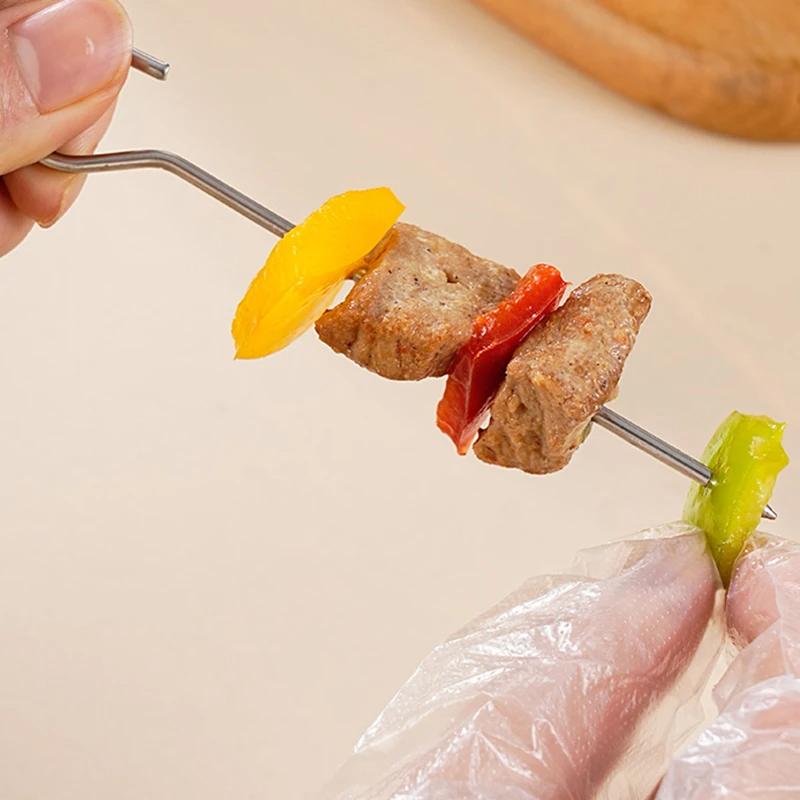 1 набор из нержавеющей стали для гриля и шампуров, 12/24/36/48 игл, набор для барбекю, фритюрница, духовка, гриль, шампуры, кухонные принадлежности
