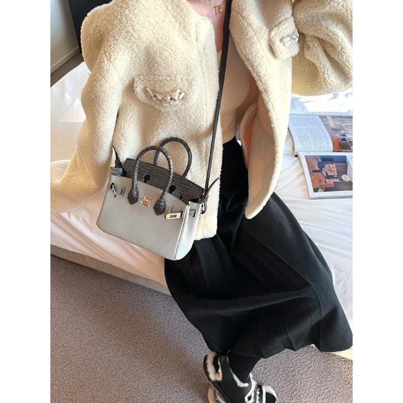 Сумка через плечо Platinum Bag Touch Mini, женская, высококачественная, с верхним слоем из крокодиловой кожи, универсальная, модная, для поездок на работу