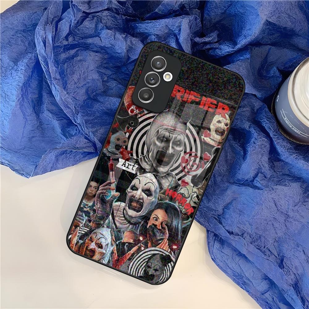 Horror Movie Terrifier Phone Case for Samsung S25 S24 S30 S21 S23 S20 S22 Fe S10 E S9 Note 20 Pro Ultra Plus glass Cover