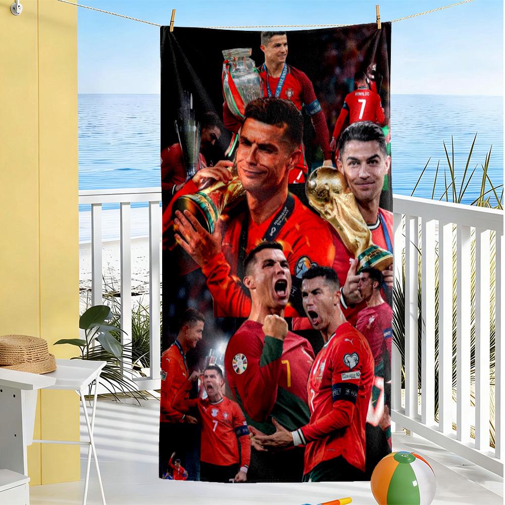 Cristiano Ronaldo's Legacy Beach Towel Super Soft Microfiber Quickdry Fabric Comfortable Lightweight