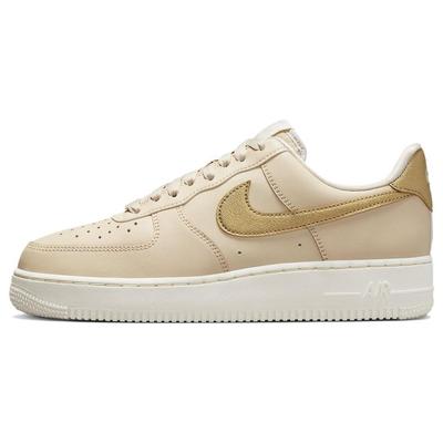 Air Force 1 07 Essential Sanddrift Gold Женские кроссовки Brown Phantom Metallic-Gold DQ7569-102