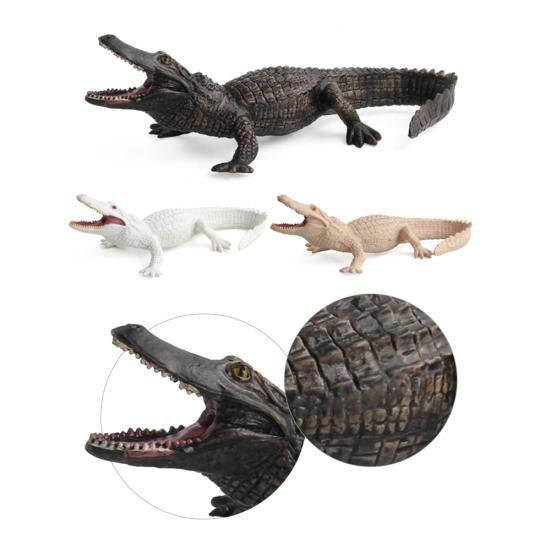 Simulation Crocodiles Wild Animal PVC Figurine Model Craft Educational Kids Toy