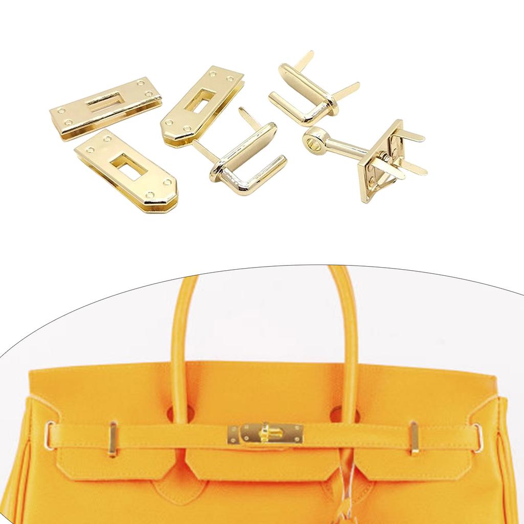 6 шт. Фурнитура для замка сумки из цинкового сплава, Практичный, Устойчивый к коррозии, Набор застежек для кошелька для ремонта сумок своими руками, Аксессуары