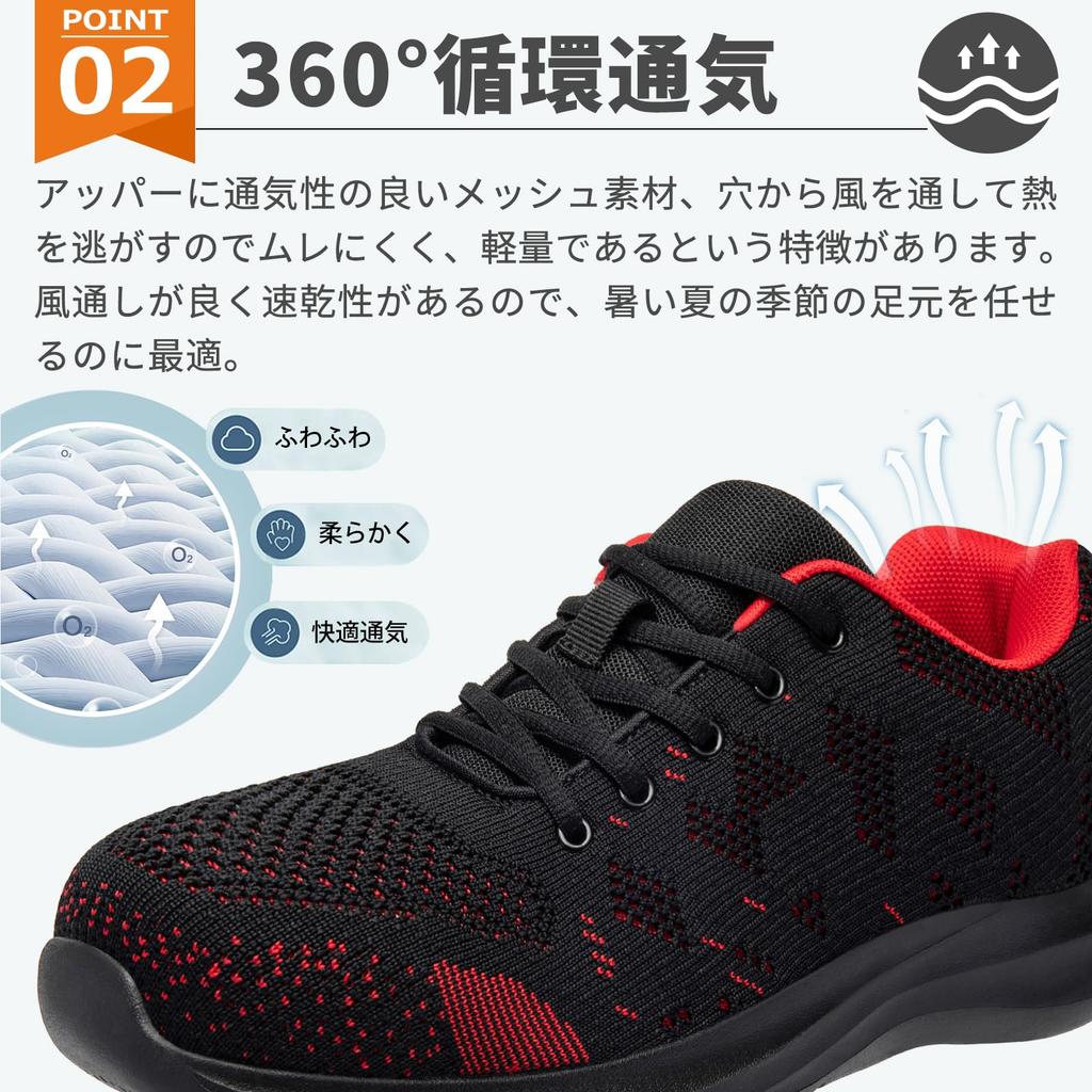 SOARHOPE Рабочая обувь для мужчин и защитная обувь с носком, защищенным от прокола, для работы на строительной площадке, износостойкая, с полимерным носком, дышащая, женская, стильная, нескользящая