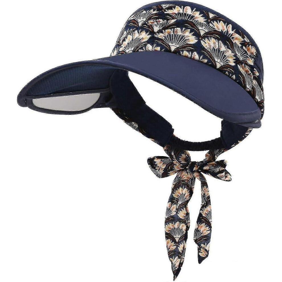 Sports sun hat women's sun hat sports empty sun hat sun visor headband sun hat anti-UV adjustable ru