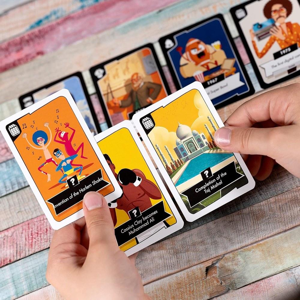 Asmodee Timeline Twist Card Game Historical Eras Trivia Challenge Cooperative Family Game Ages 8+ 2-6 Players 20 Minutes