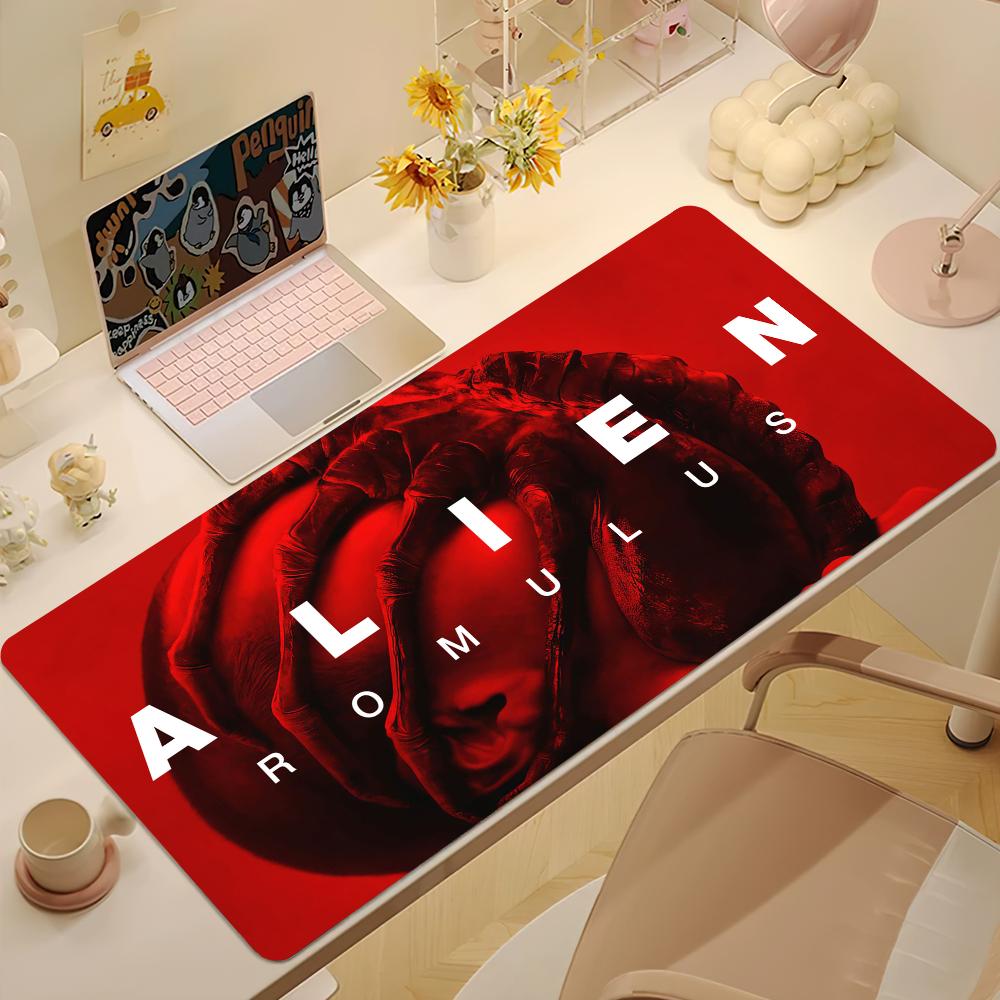 Movie AAlien Romulus S Mouse Pad Large Desk Mat Keyboard Ergonomic Office Rubber Game PC Nonslip Antifray Home Custom Best Pr
