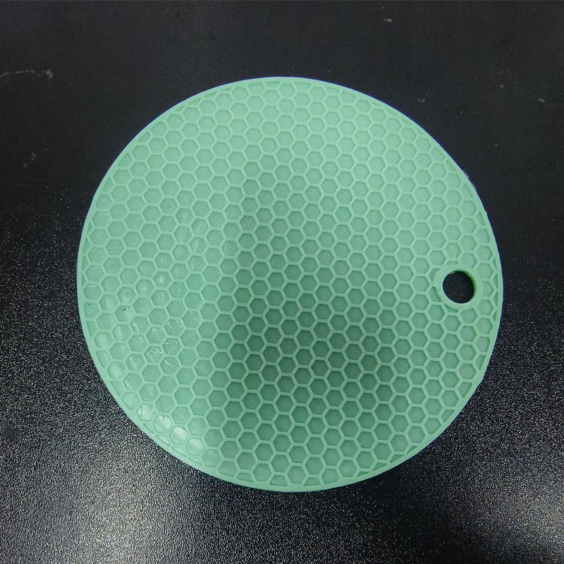 Round Heat Resistant Silicone Mat Drink Cup Coasters Insulation Non Slip Pot Holder Thicken Table Placemat Kitchen Accessories
