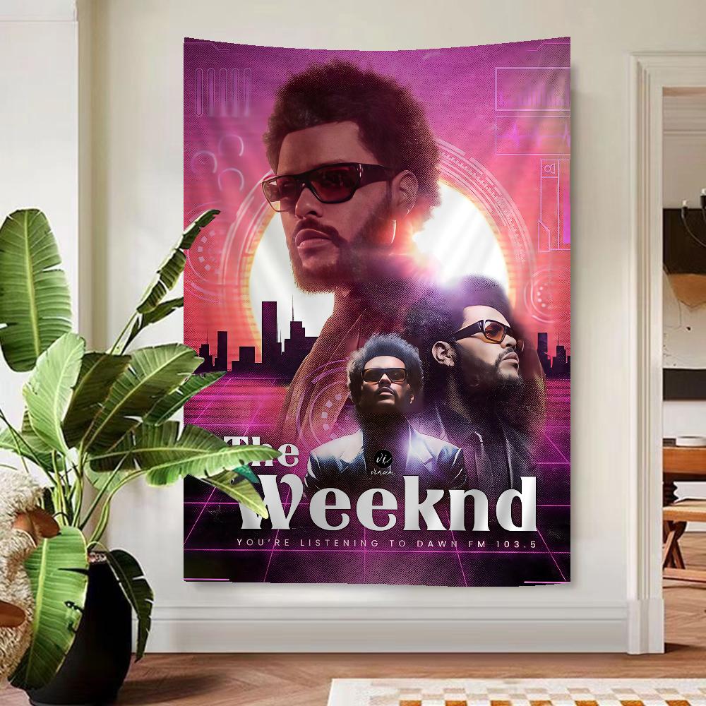 Рэпер The Weeknd Напечатанный Большой Настенный Гобелен Настенное Украшение Домашний Декор Покрывало
