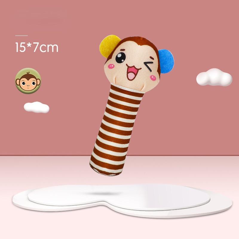 Детские колокольчики с животными, мягкая игрушка-погремушка, погремушки для новорожденных, мобильные детские игрушки, милые плюшевые игрушки Bebe, рождественский подарок для детей 0-12 месяцев