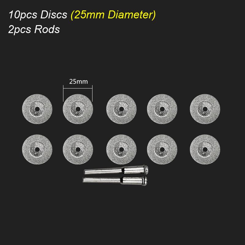 Алмазный отрезной диск, вращающийся инструмент, дисковая пила для мини-сверла Dremel, оправка, отрезной круг по дереву, камню, пластику, стеклу, плитке