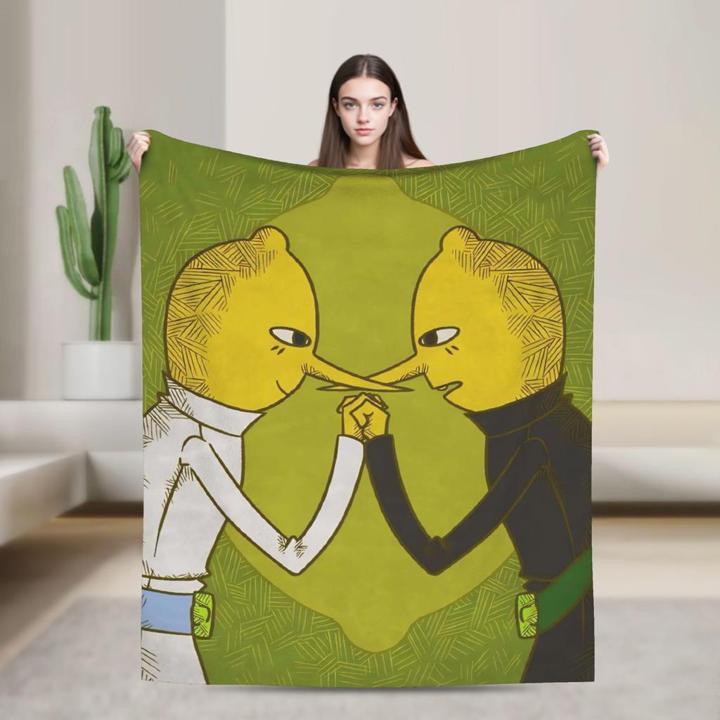 Lemongrab Unacceptable Flannel Blanket Spring Warm Soft Throw Blanket for Kids Adult Home Decor Graphic Bedspread Sofa Bed Cover