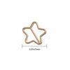 4 colors Stuffed Toys Tri-glide Star Buckle Doll Bags Accessories Belt Buttons Diy Dolls Buckles