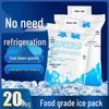 Water Injection Reusable Ice Pack for Express Delivery and Food Preservation