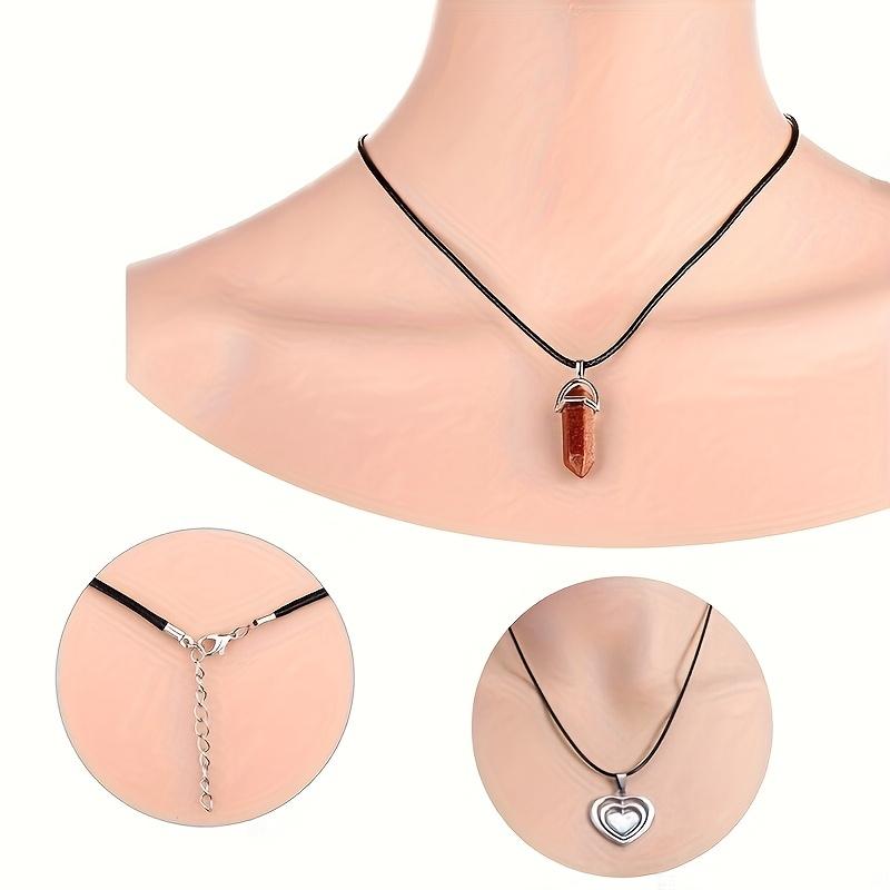 40pcs Of Wax Thread Chain Lobster Buckle Black Leather Rope Necklace DIY Accessories Hanging Rope Pendant Wax Leather Rope