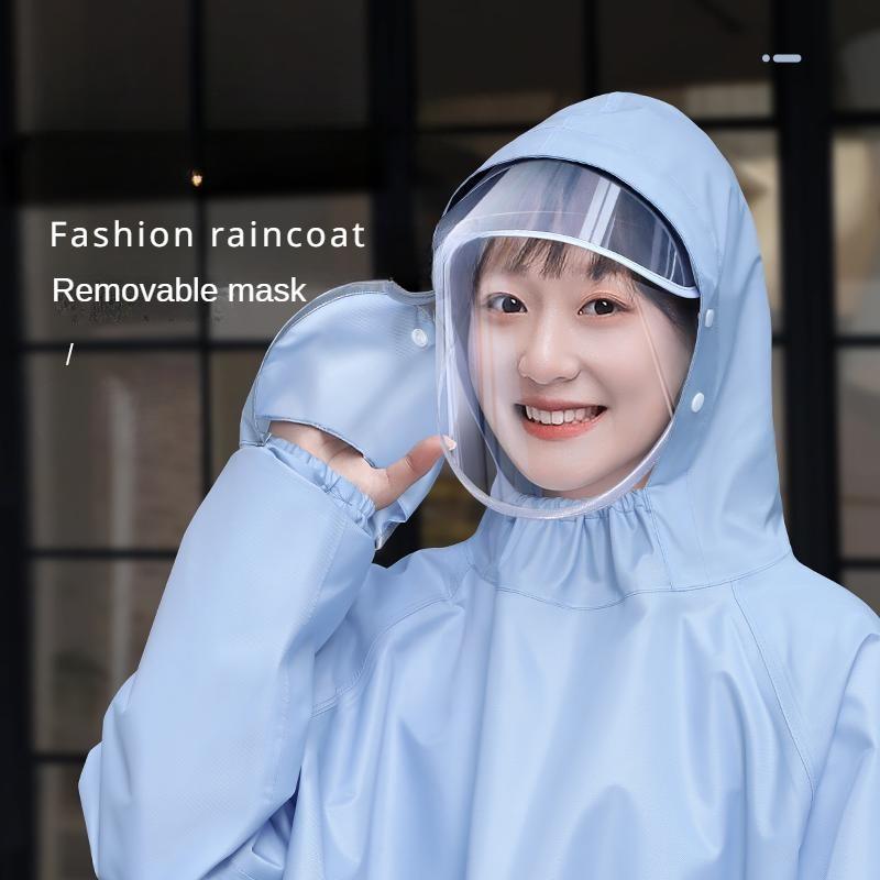 Плащ с электрической батареей, длинный плащ для мотоцикла унисекс, непромокаемый одиночный плащ для всего тела, пончо для верховой езды