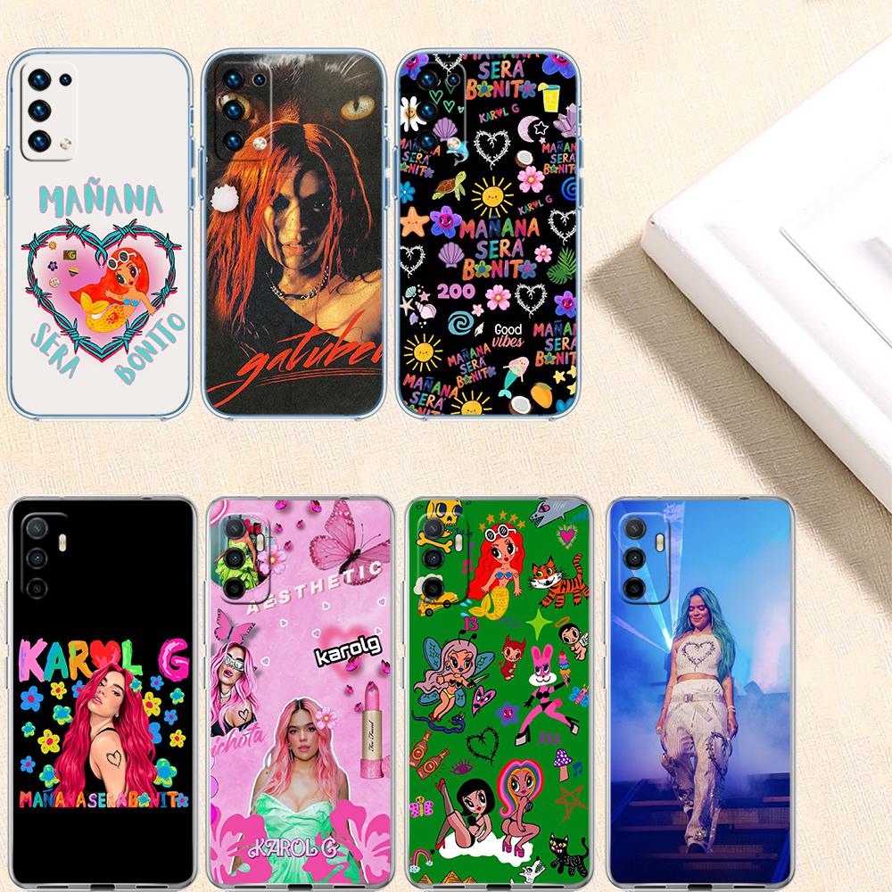 RE43 Karol G Transparent Phone Case for Samsung Galaxy A04 A04S A14 A23 A34 A54 M23 M33 M52 M53
