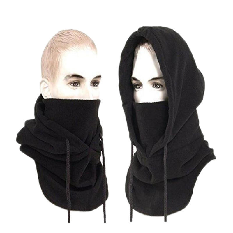 Women Men Scarf Warm Windproof Scarves Thicker Bigger Fleece Collar Hat Autumn Winter Headband