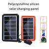 Портативное зарядное устройство на солнечных батареях мощностью 10 Вт с USB-портом, монокристаллическое кремниевое зарядное устройство для телефона, удобное для переноски в походах, кемпингах, путешествиях