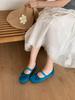 Women's 2cm Heel Bowknot Summer French Style Pumps - Elegant for Parties & Office