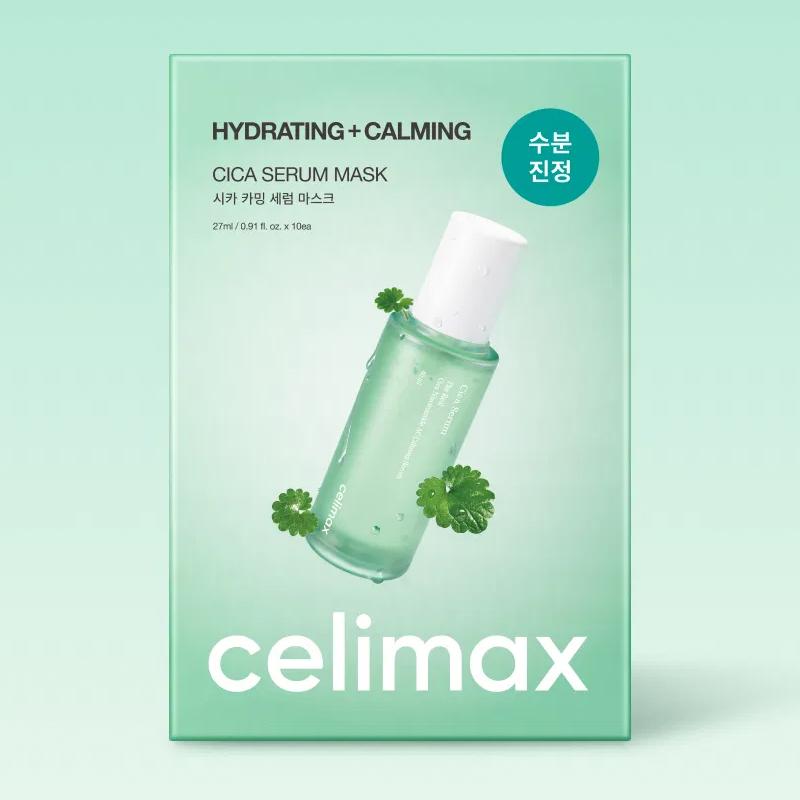 CELIMAX Успокаивающая сыворотка-маска с центеллой азиатской Real Cica 27 мл*10 шт.