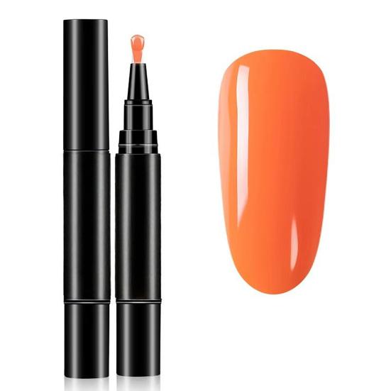 1/6Pcs Nail Polish Pen 3-in-1 Quick Dry Long Lasting High Gloss DIY Manicure Nail Art Natural Nude Women Girls Fingernail Toenail Gel Polish Pen