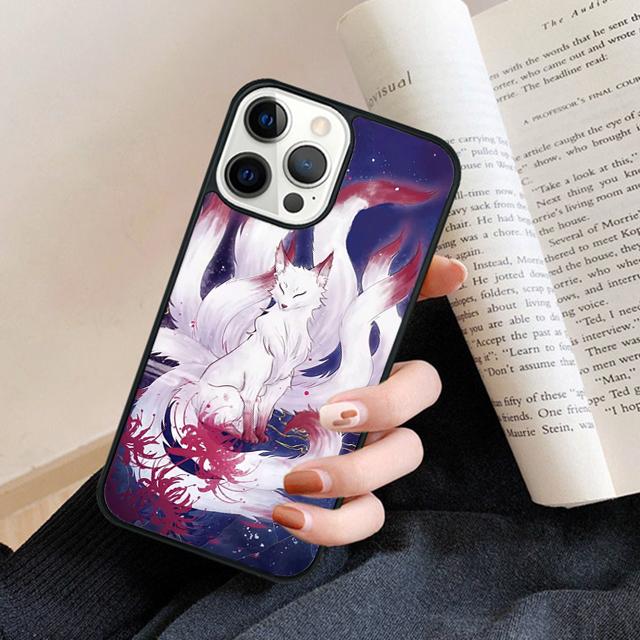 Чехол для телефона с рисунком лисы Кицунэ, задняя крышка для iPhone 17 Air 16 15 14 13 11 12 Pro Max Plus Fundas Coque