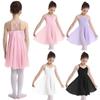 Gymnastics Leotard for Girls Sleeveless Camisole Chiffon Ballet Dancer Leotard Dress