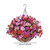 Artificial Flowers Basket Flower Centerpieces DIY Chain Flower Pot Hanging Plant Plant Hanger for Lawn Porch Garden Yard Home