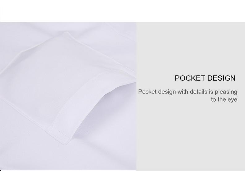 Мужская приталенная рубашка с длинным рукавом, квадратным воротником, однотонная