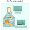 Детские фартуки для девочек и мальчиков, водонепроницаемый кухонный фартук для детей с карманами, регулируемый ремень для детей, приготовление пищи, выпечка, рисование, садоводство