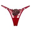 Mature Style Women's Breathable Mesh Low-Rise Adjustable Thong