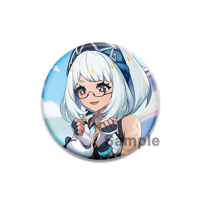 Anime Game Genshin Impact Mualani Soft Button Pins Character Kinich X Mualani Fanart Brooch Handmade Badge Fans Collection Gifts