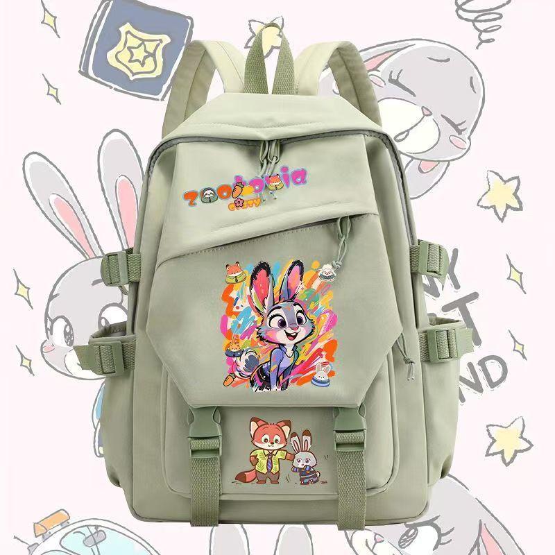 Crazy Animal City Animation Peripheral Judy Nick Fox Elementary School Bag Men'S And Women'S Casual Large Capacity Backpack