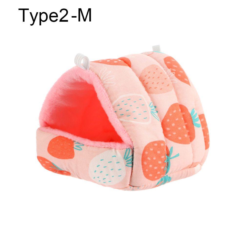 Cute Mini Cage Comfortable Winter Guinea Pig Nest Small Animal Sleeping Bed Warm Mat Hamster House
