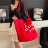 Korean Version of Casual Canvas Tote Bag Ins Fashion Letter Printing Handbag Internet Celebrity Literary Nylon Shoulder Women's Bag
