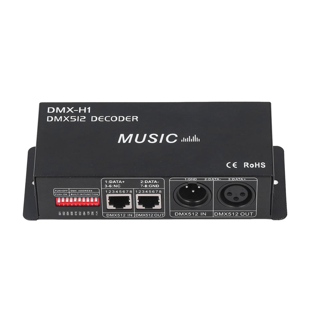 4 Channel DMX 512 Decorder Adjustable RGB Dimming LED Decorder Controller for Bars Hotels Sober