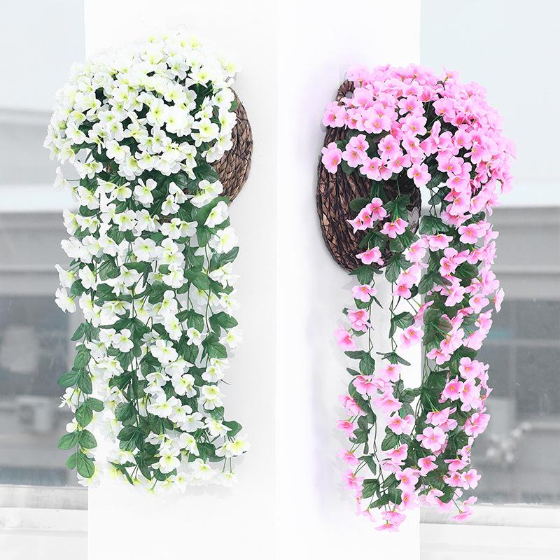 Искусственные поддельные висячие цветы Vine Plant Garland Home Garden Decor Outdoor