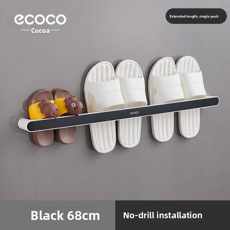 Bathroom No-Drill Slipper Rack Bathroom Storage Rack Shoe Organizer Toilet Wall-Mounted Towel Rack