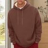 Зимняя мужская толстовка с капюшоном на бархатной подкладке, свободная, с длинными рукавами, со шнурком, большого размера, средней длины, с эластичными манжетами и подолом, повседневная толстовка для пары