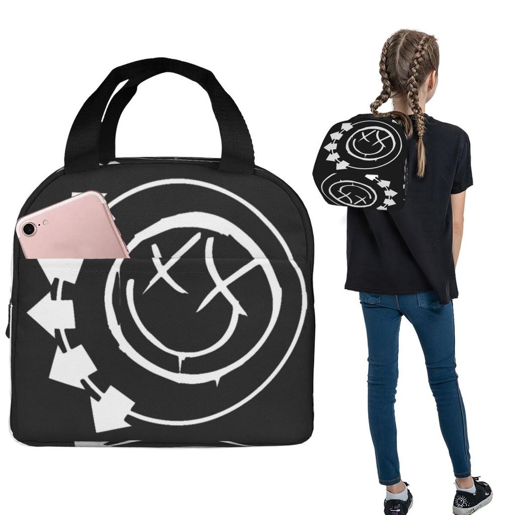 Blink Eyes 182 раза Изолированная сумка-ланч для женщин и детей Портативные пищевые контейнеры Термосумка для ланча Сумка-тоут